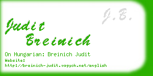 judit breinich business card